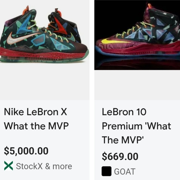Men's Nike Lebron X What The MVP Multicolor Size 8